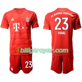 Billige Fotballdrakter FC Bayern München VIDAL 23 Barn Hjemmedraktsett 2019/20 Kortermet